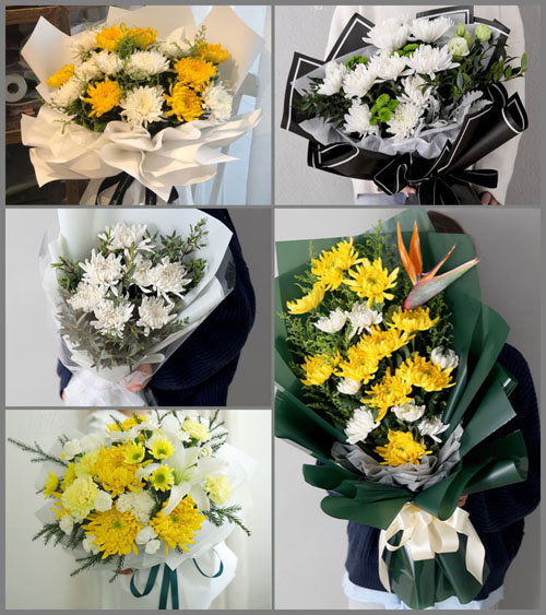 广东梅州市梅江区城北镇岭上村白事花束代送